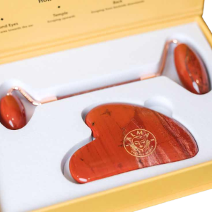 red jasper face roller and gua sha
